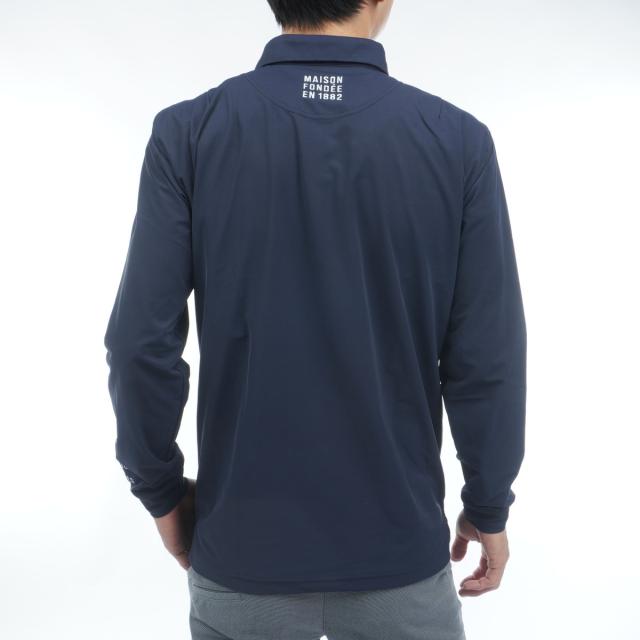 ルコックスポルティフ ゴルフ　Le coq sportif GOLF　ストレッチ マーキングデザイン長袖ポロシャツ_6