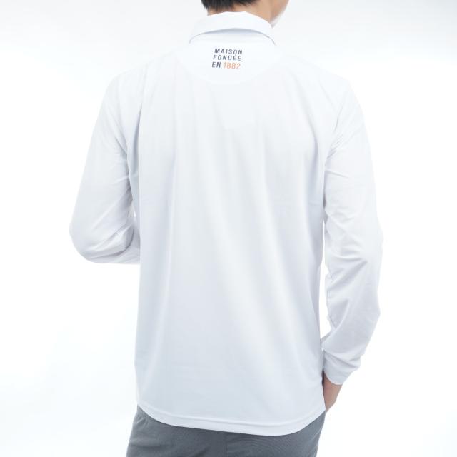 ルコックスポルティフ ゴルフ　Le coq sportif GOLF　ストレッチ マーキングデザイン長袖ポロシャツ_15
