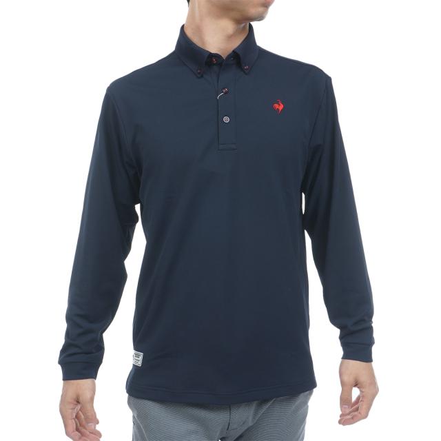 ルコックスポルティフ ゴルフ　Le coq sportif GOLF　DAILY ストレッチ ボタンダウン長袖ポロシャツ_9