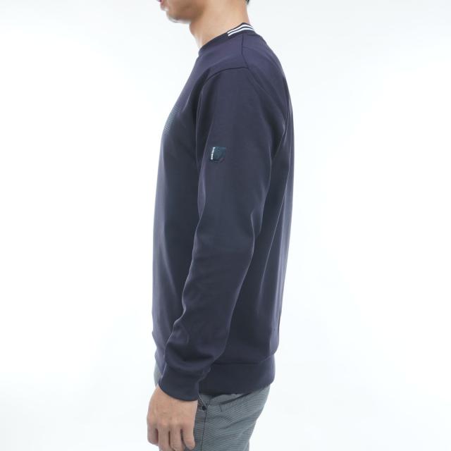 ルコックスポルティフ ゴルフ　Le coq sportif GOLF　ストレッチ ロゴプリント長袖クルーネックプルオーバー_5