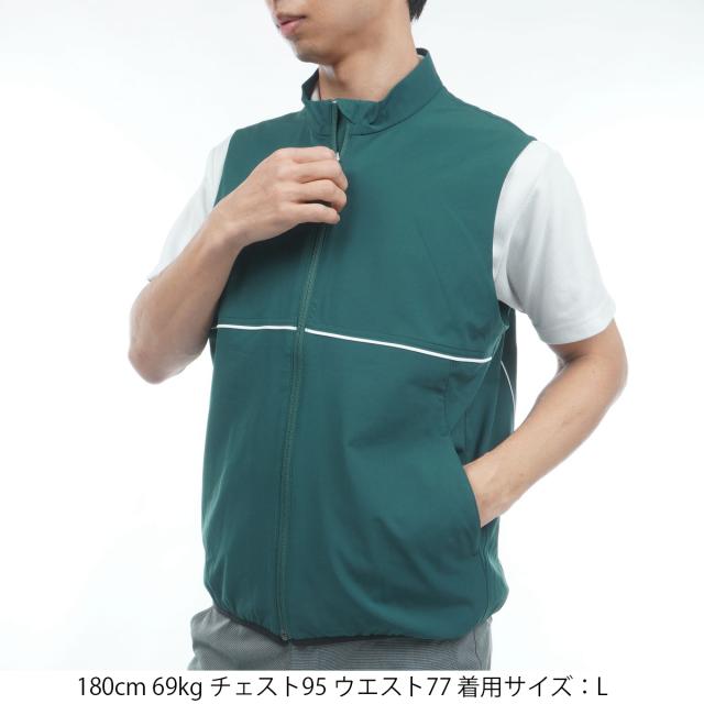 ルコックスポルティフ ゴルフ　Le coq sportif GOLF　ストレッチ 花粉対策アウターベスト_1