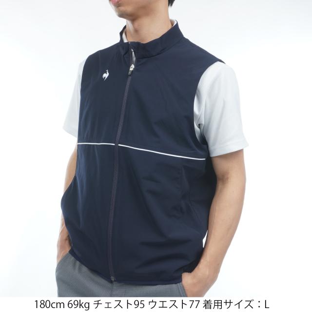 ルコックスポルティフ ゴルフ　Le coq sportif GOLF　ストレッチ 花粉対策アウターベスト_10
