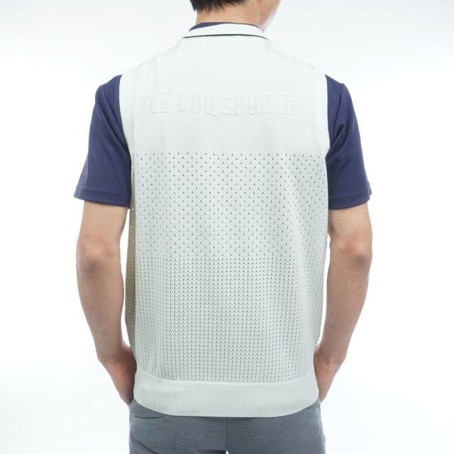 ルコックスポルティフ ゴルフ　Le coq sportif GOLF　ウォッシャブルVネックニットベスト_13
