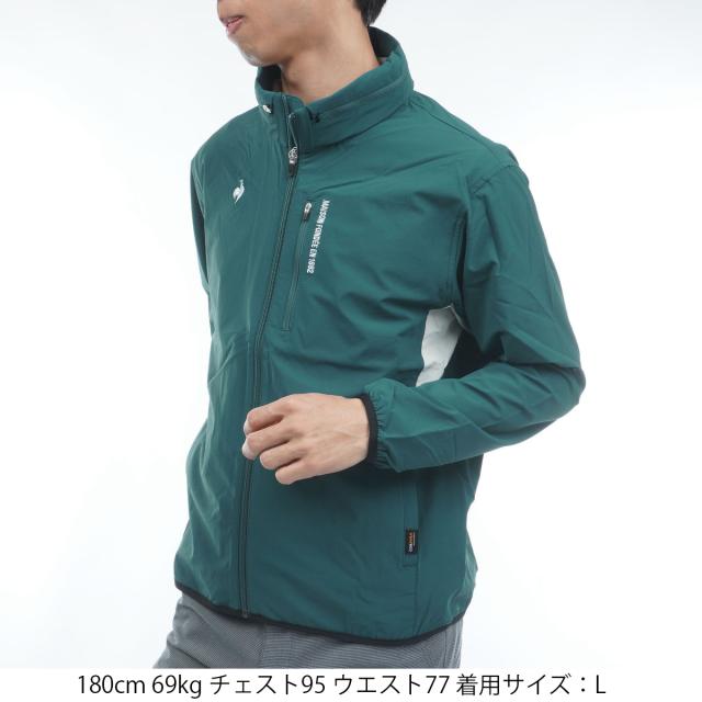 ルコックスポルティフ ゴルフ　Le coq sportif GOLF　ストレッチ 花粉対策コーデュラフード収納型アウター_1