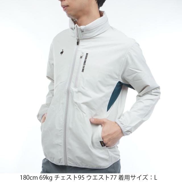 ルコックスポルティフ ゴルフ　Le coq sportif GOLF　ストレッチ 花粉対策コーデュラフード収納型アウター_4