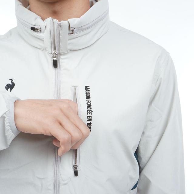ルコックスポルティフ ゴルフ　Le coq sportif GOLF　ストレッチ 花粉対策コーデュラフード収納型アウター_9
