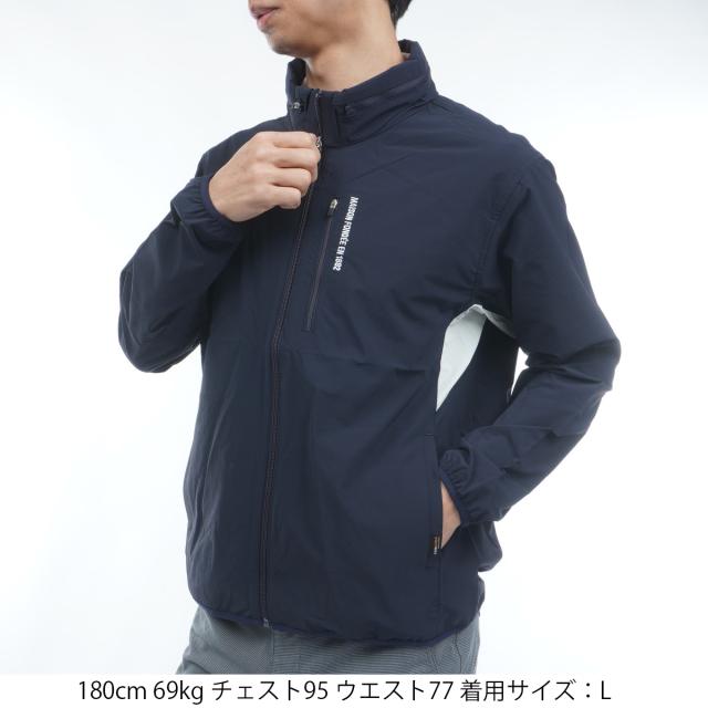 ルコックスポルティフ ゴルフ　Le coq sportif GOLF　ストレッチ 花粉対策コーデュラフード収納型アウター_15