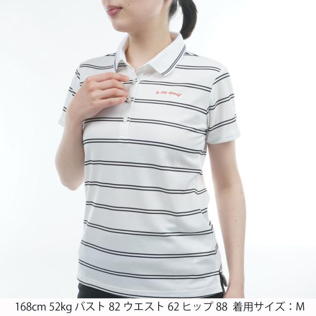 ルコックスポルティフ ゴルフ Le coq sportif GOLF 伸ばすこと 間借り人半袖スポーツシャツ レディス