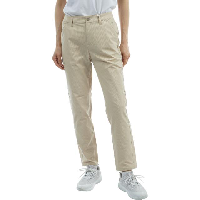 ルコックスポルティフ ゴルフ　Le coq sportif GOLF　ストレッチ サッカーストライプ9分丈パンツ　レディス