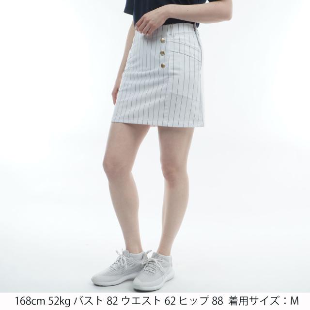 ルコックスポルティフ ゴルフ Le coq sportif GOLF 伸ばすこと 縞模様スコート レディス
