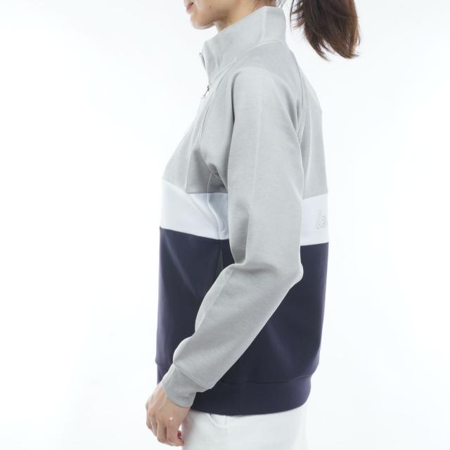 ルコックスポルティフ ゴルフ　Le coq sportif GOLF　ストレッチ ハーフジップスウェット　レディス_2