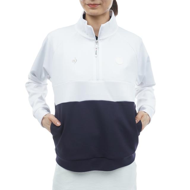 ルコックスポルティフ ゴルフ　Le coq sportif GOLF　ストレッチ ハーフジップスウェット　レディス_10