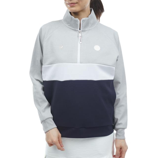 ルコックスポルティフ ゴルフ　Le coq sportif GOLF　ストレッチ ハーフジップスウェット　レディス_13