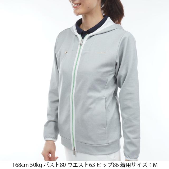 ルコックスポルティフ ゴルフ　Le coq sportif GOLF　ストレッチ フルジップスウェットフーディー　レディス_1