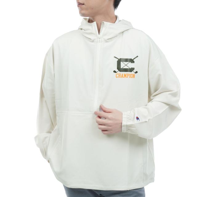チャンピオンゴルフ　Champion GOLF　ストレッチ タフタ リラックスフィット ハーフジップジャケット