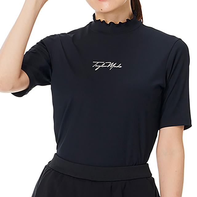 テーラーメイド Taylor Made ストレッチ フリルモックネック半袖シャツ
