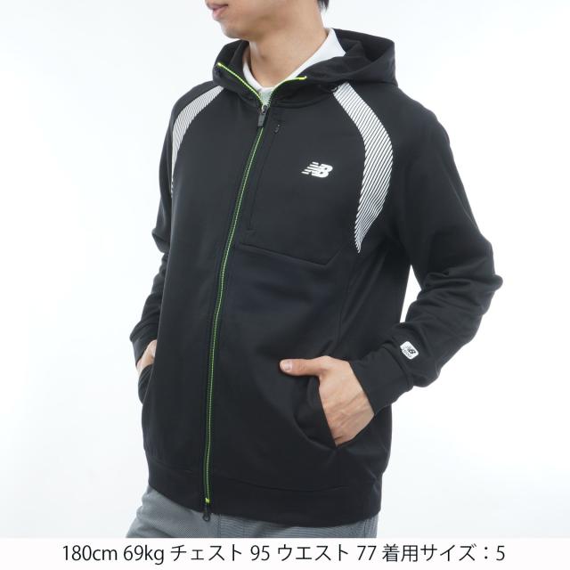 ニューバランス　New Balance Golf　ストレッチ ハーフゲージ スウェットフルジップフーディー_1