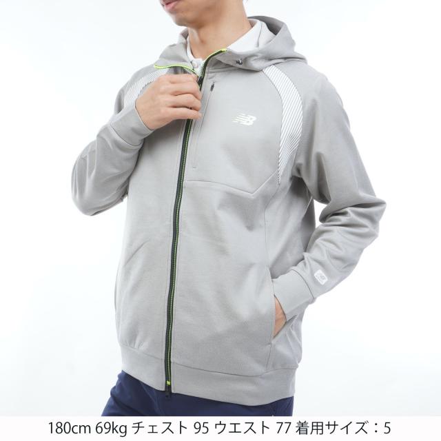 ニューバランス　New Balance Golf　ストレッチ ハーフゲージ スウェットフルジップフーディー_4