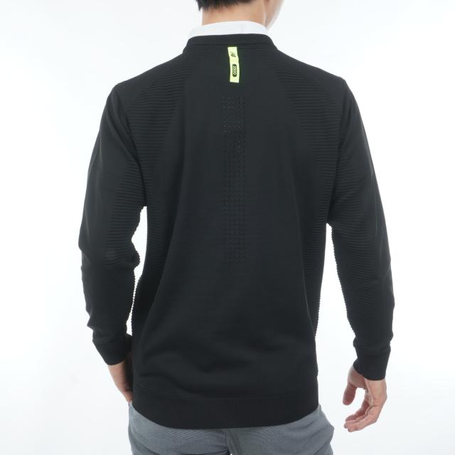 ニューバランス　New Balance Golf　ストレッチ 天竺×ガーター編み クルーネックプルオーバーセーター_3