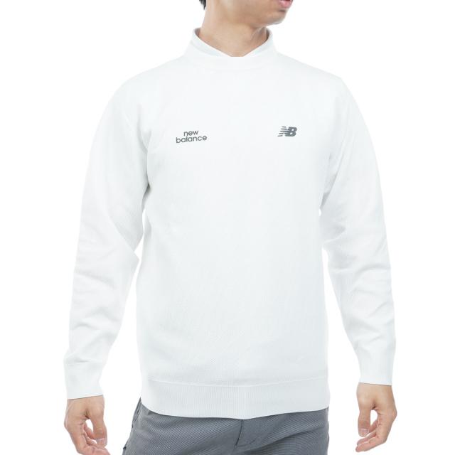 ニューバランス　New Balance Golf　ストレッチ ゼブラジャカード×メッシュ編み クループルオーバーセーター_3