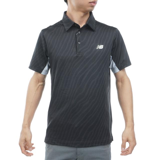 ニューバランス　New Balance Golf　ストレッチ ミニアイレット 共襟半袖ポロシャツ