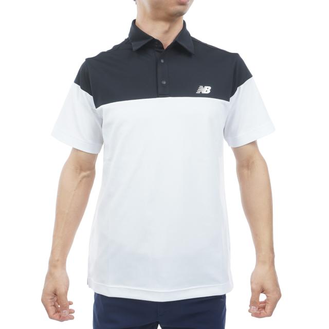 ニューバランス　New Balance Golf　ストレッチ メッシュリバース 共襟半袖ポロシャツ