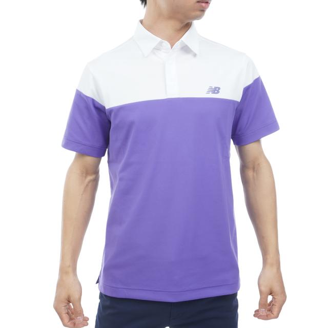 ニューバランス　New Balance Golf　ストレッチ メッシュリバース 共襟半袖ポロシャツ_3