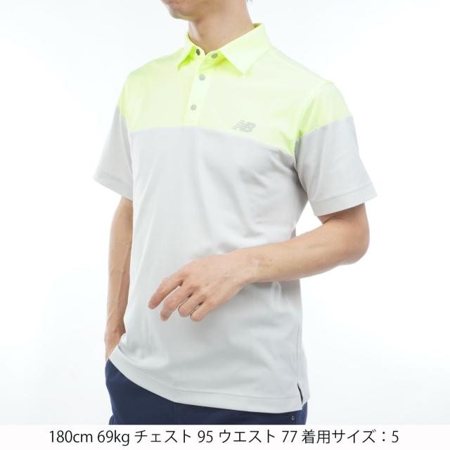 ニューバランス　New Balance Golf　ストレッチ メッシュリバース 共襟半袖ポロシャツ_7