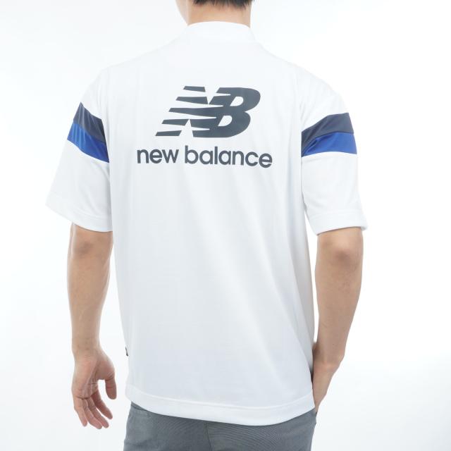 ニューバランス　New Balance Golf　ストレッチ ピン仮ワッフル 5分袖モックネックプルオーバー_2