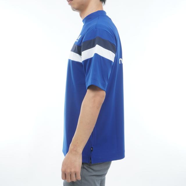 ニューバランス　New Balance Golf　ストレッチ ピン仮ワッフル 5分袖モックネックプルオーバー_5