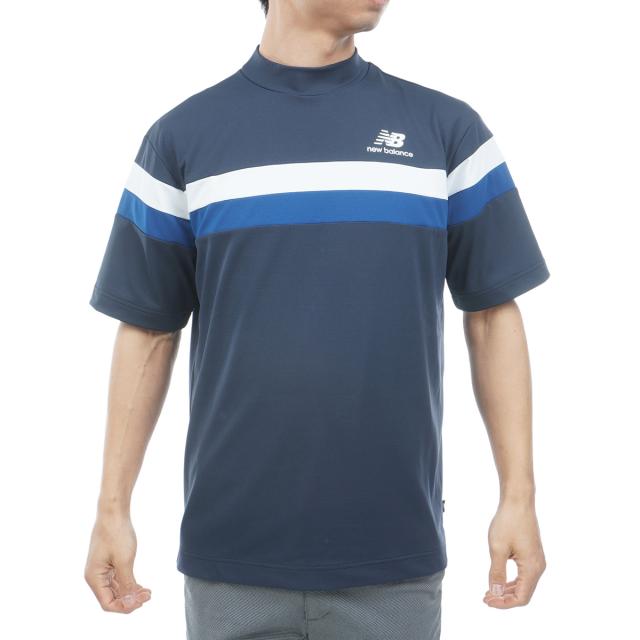 ニューバランス　New Balance Golf　ストレッチ ピン仮ワッフル 5分袖モックネックプルオーバー_12