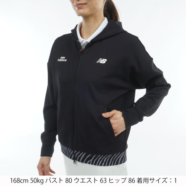 ニューバランス　New Balance Golf　ストレッチ ソフトポンチ スウェットフルジップフーディー　レディス_1