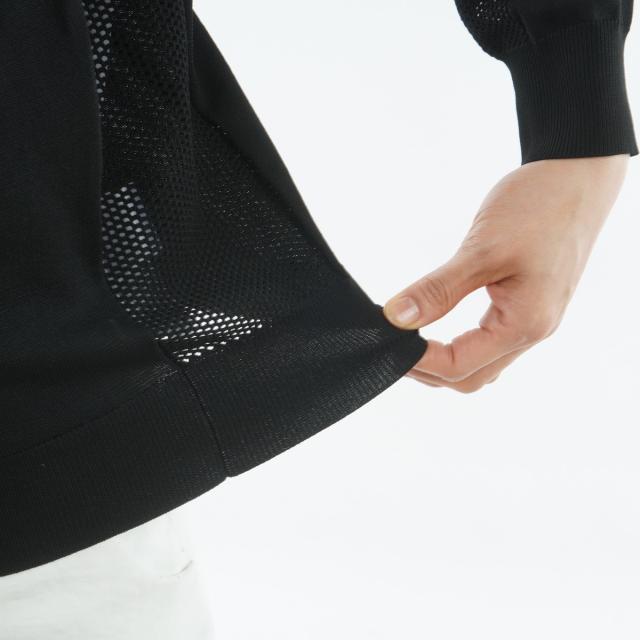 ニューバランス　New Balance Golf　ストレッチ 天竺×メッシュ編み フルジップニットブルゾン　レディス_6