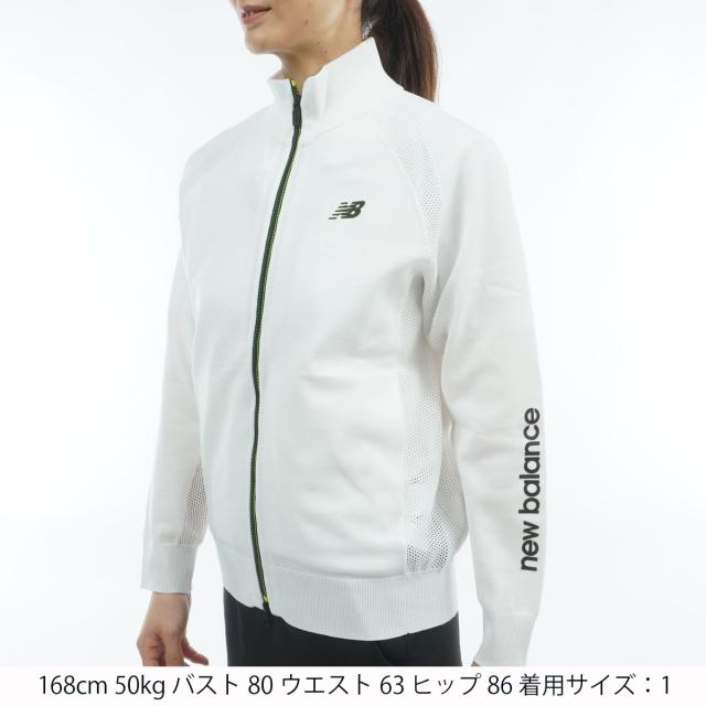 ニューバランス　New Balance Golf　ストレッチ 天竺×メッシュ編み フルジップニットブルゾン　レディス_14