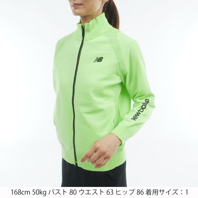 ニューバランス　New Balance Golf　ストレッチ 天竺×メッシュ編み フルジップニットブルゾン　レディス_17