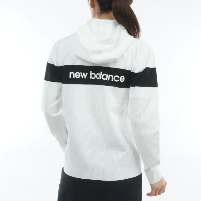ニューバランス　New Balance Golf　ストレッチ ゼブラジャカード×メッシュ編み ニットプルオーバーフーディー　レディス_11