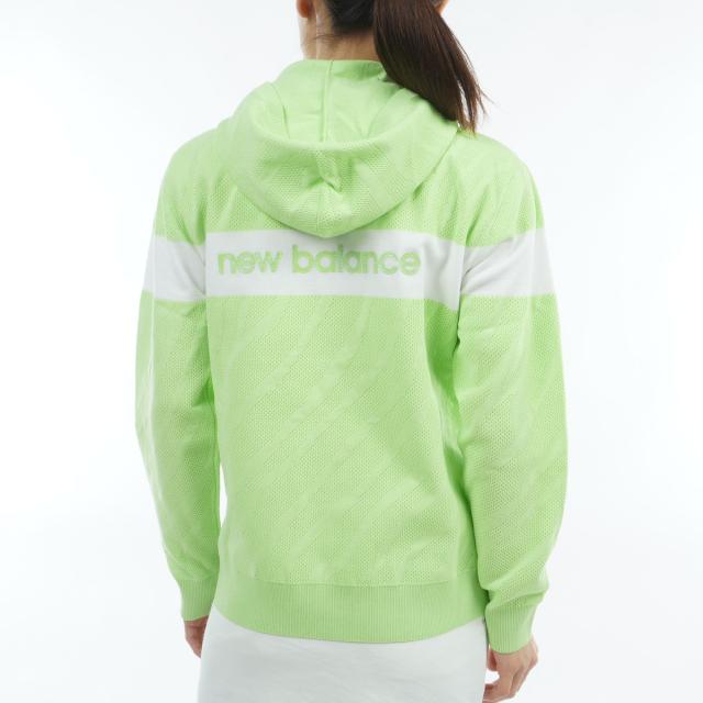 ニューバランス　New Balance Golf　ストレッチ ゼブラジャカード×メッシュ編み ニットプルオーバーフーディー　レディス_14