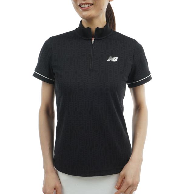 ニューバランス　New Balance Golf　ストレッチ ロゴジャカード ハーフジップモックネックプルオーバー　レディス