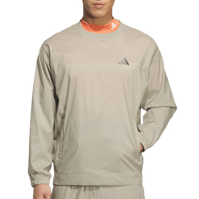 アディダス　Adidas　ストレッチ クルーネック バックグラフィック プルオーバー ジャケット