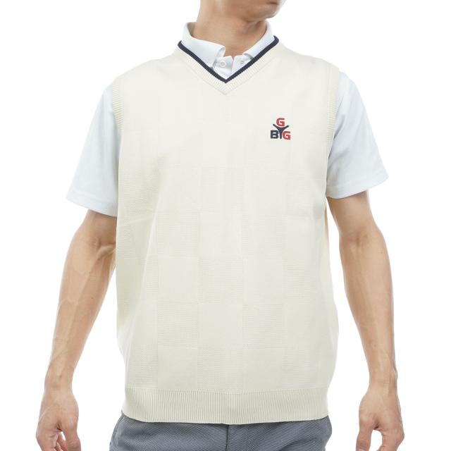 ゴールデンベア　GB GOLF　SPIKE ストレッチ ニットベスト