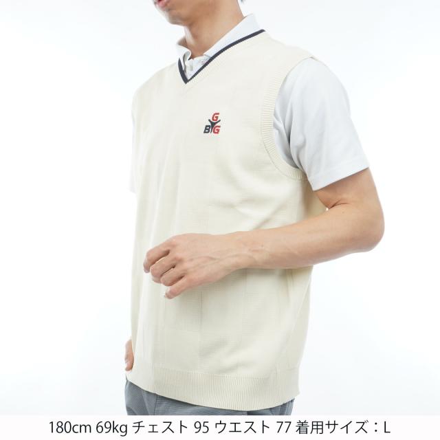 ゴールデンベア　GB GOLF　SPIKE ストレッチ ニットベスト_1