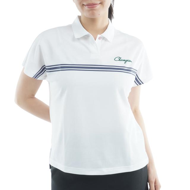 はやりっ子ゴルフ Champion GOLF グリッドライトジャージー 半袖スポーツシャツ レディス