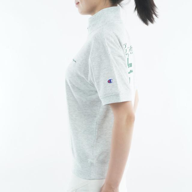 チャンピオンゴルフ　Champion GOLF　テックウイーブテリー ストレッチ 裏毛半袖ハーフジップスウェット　レディス_5