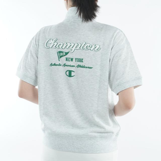 チャンピオンゴルフ　Champion GOLF　テックウイーブテリー ストレッチ 裏毛半袖ハーフジップスウェット　レディス_6