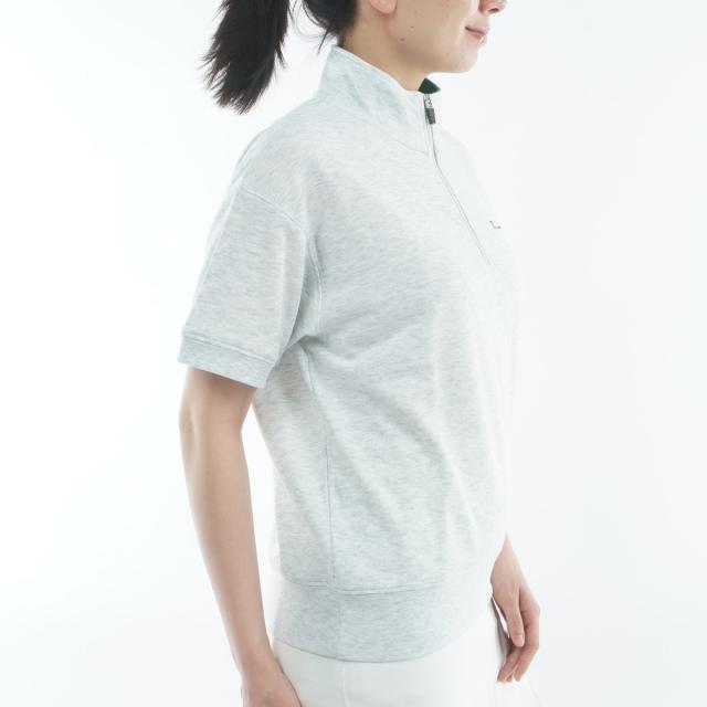 チャンピオンゴルフ　Champion GOLF　テックウイーブテリー ストレッチ 裏毛半袖ハーフジップスウェット　レディス_7
