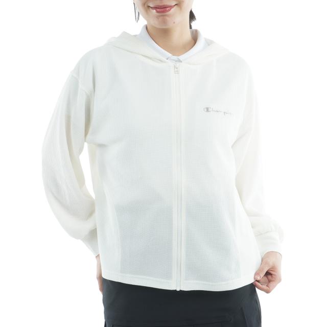 チャンピオンゴルフ　Champion GOLF　ライトドライワッフルプラス ジップフーデッドジャケット　レディス