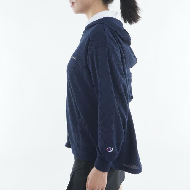 チャンピオンゴルフ　Champion GOLF　ライトドライワッフルプラス ジップフーデッドジャケット　レディス_5
