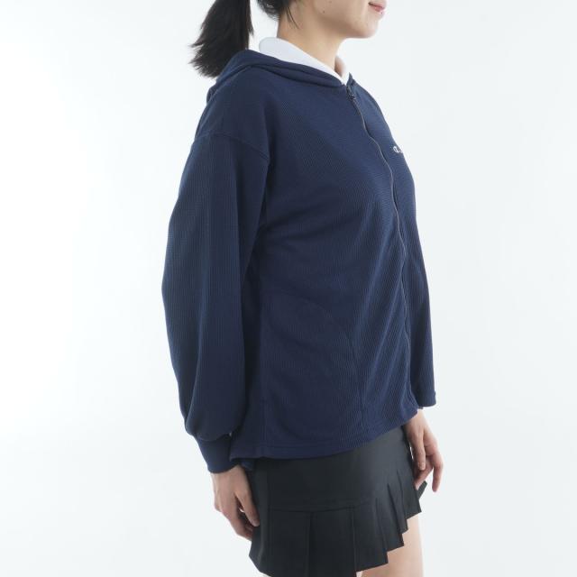 チャンピオンゴルフ　Champion GOLF　ライトドライワッフルプラス ジップフーデッドジャケット　レディス_7