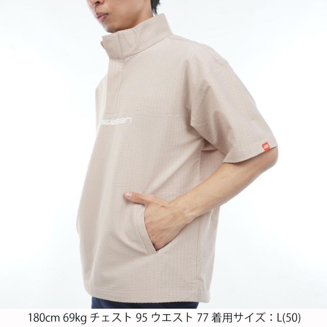 ロサーセン　ROSASEN　ストレッチ シアサッカー半袖プルオーバー_1