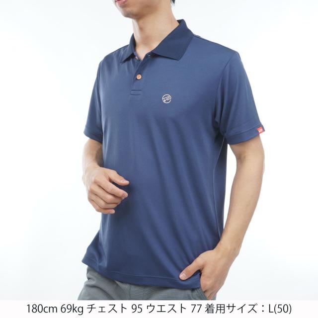 ロサーセン ROSASEN ハダサラ冷感 プリント半袖ポロシャツ 【公式通販】
